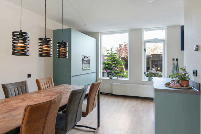 Saliegroene keuken in Anna Paulowna| Schepers Keukendesign