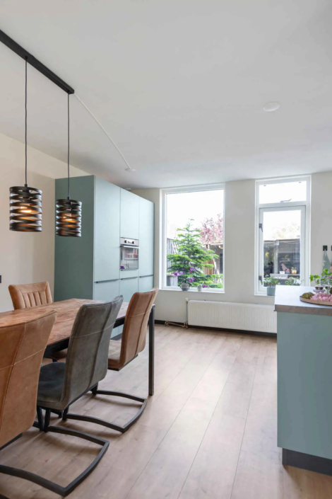 Saliegroene keuken in Anna Paulowna| Schepers Keukendesign